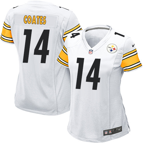 Women's Game Sammie Coates Nike Jersey White Road - #14 NFL Pittsburgh Steelers